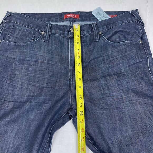 Guess Jeans Men’s 36x32 Medium Rise Tapered Slim Halsted Fit Dark Wash Preppy - Picture 15 of 15